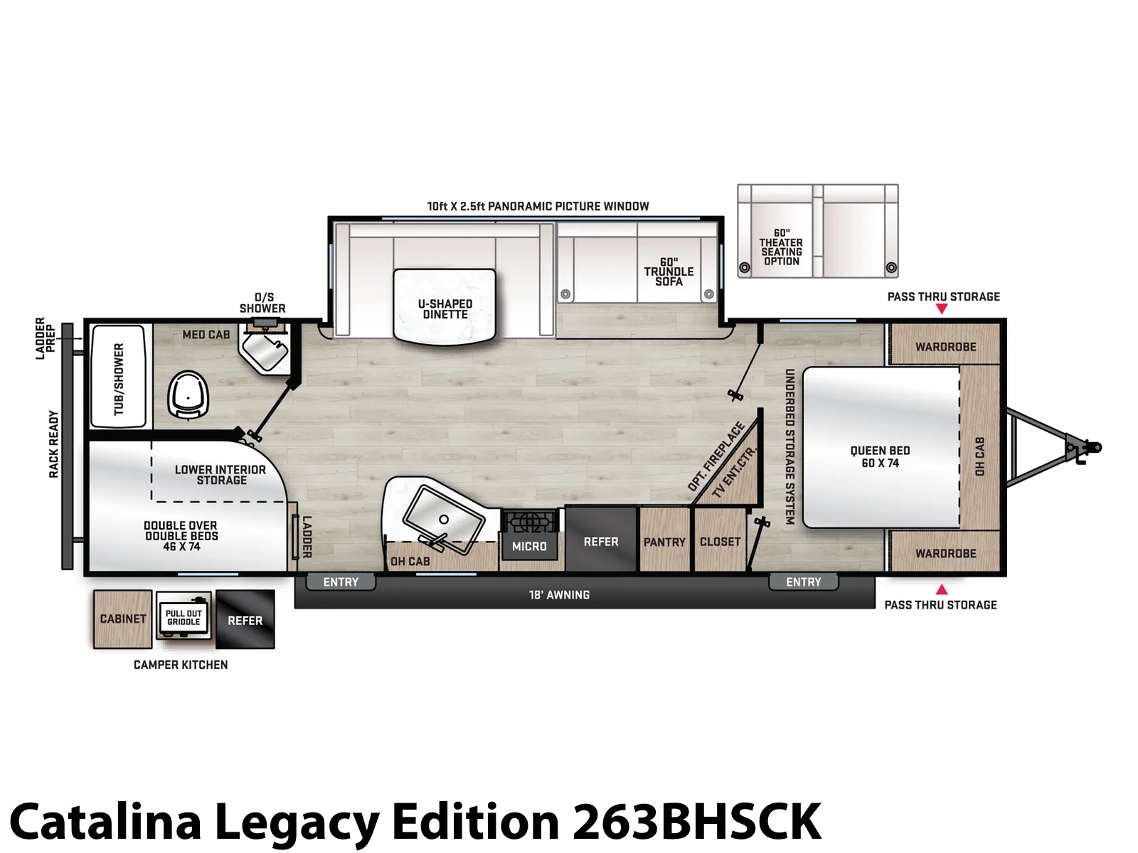 2026 Coachmen Catalina Legacy Edition 263BHSCK TRAVEL TRAILER