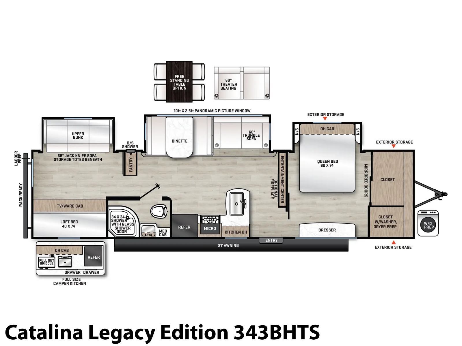 2026 Coachmen Catalina Legacy Edition 343BHTS TRAVEL TRAILER