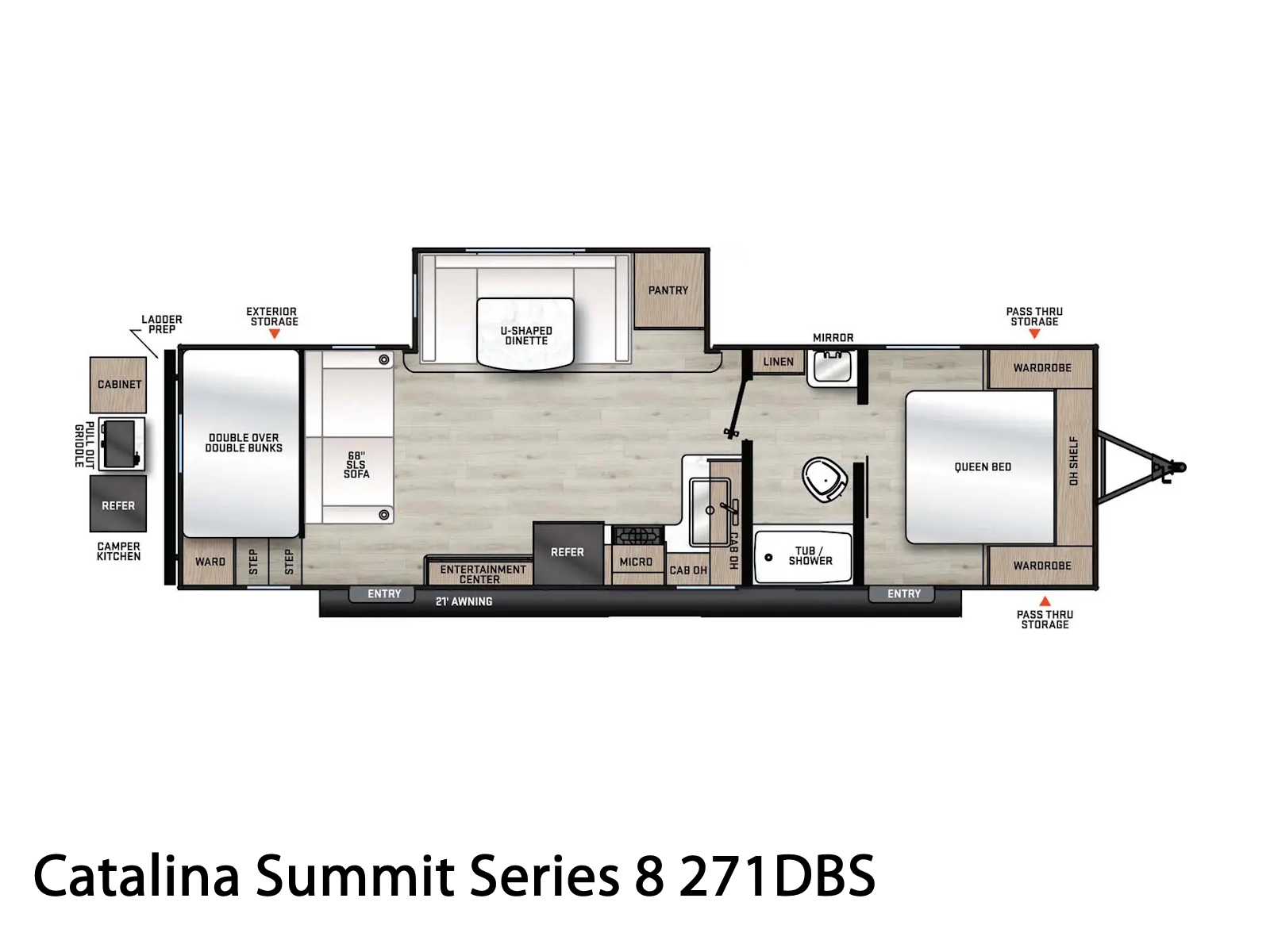 2025 Coachmen Catalina Summit Series 8 271DBS TRAVEL TRAILER