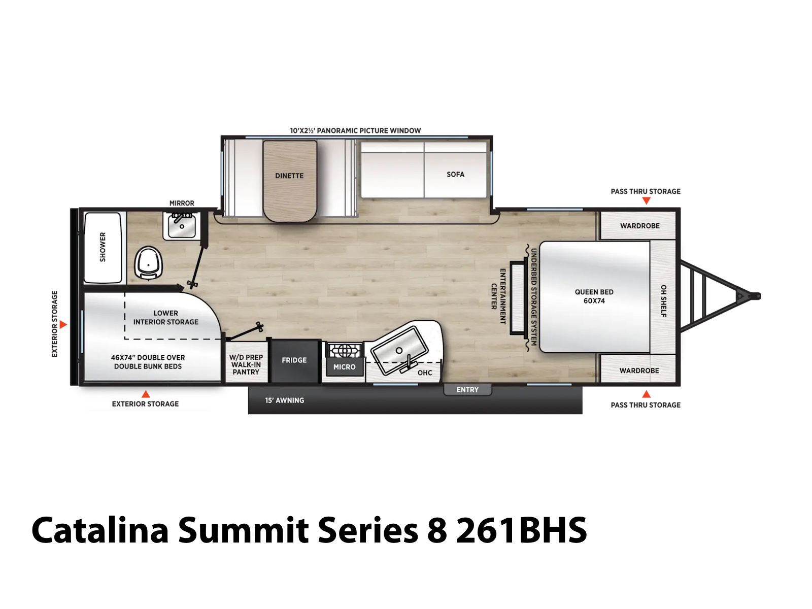 2027 Coachmen Catalina Summit Series 8 261BHS TRAVEL TRAILER