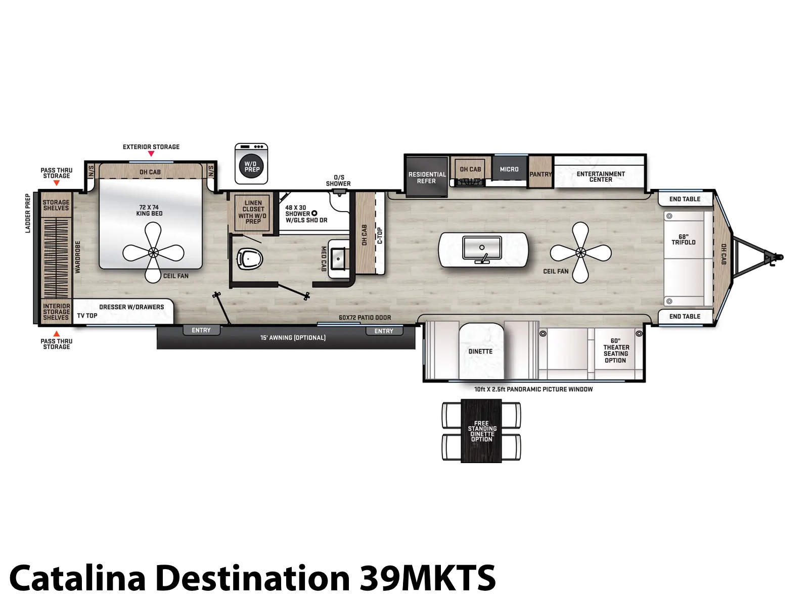 2026 Coachmen Catalina Destination 39MKTS DESTINATION TRAILER