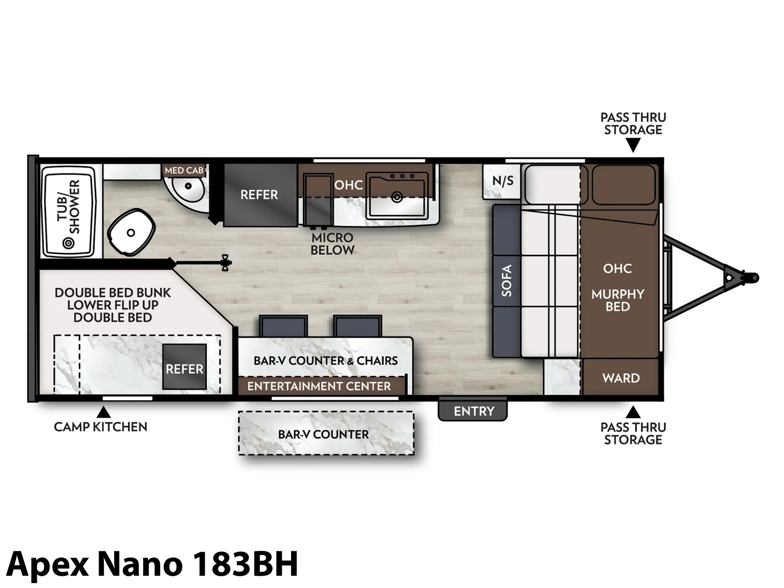 2026 COACHMEN Apex Nano 183BH BUNK HOUSE TRAVEL TRAILER