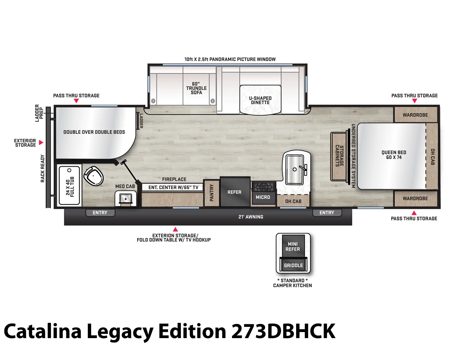 2026 Coachmen Catalina Legacy Edition 273DBHCK TRAVEL TRAILER