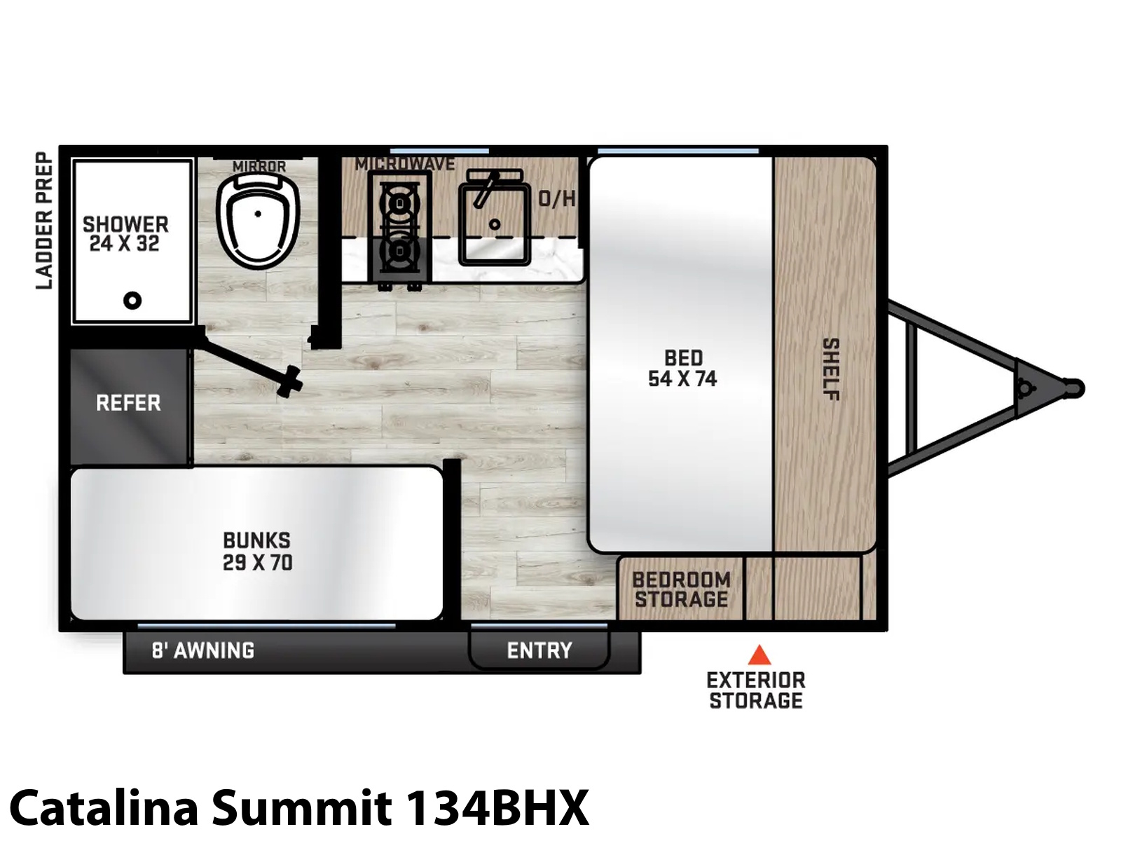 2026 Coachmen Catalina Summit 134BHX TRAVEL TRAILER