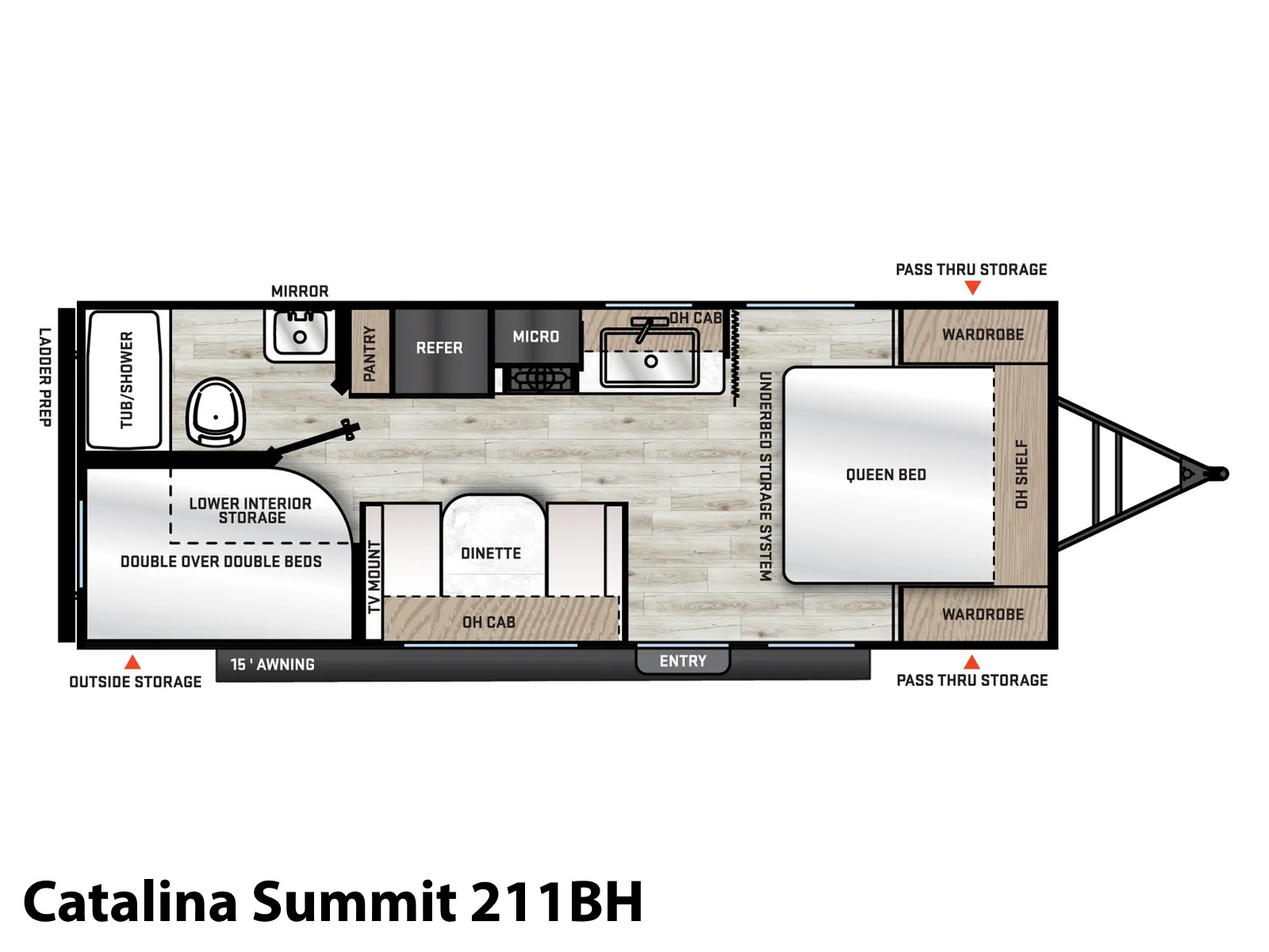 2026 Coachmen Catalina Summit 211BH TRAVEL TRAILER