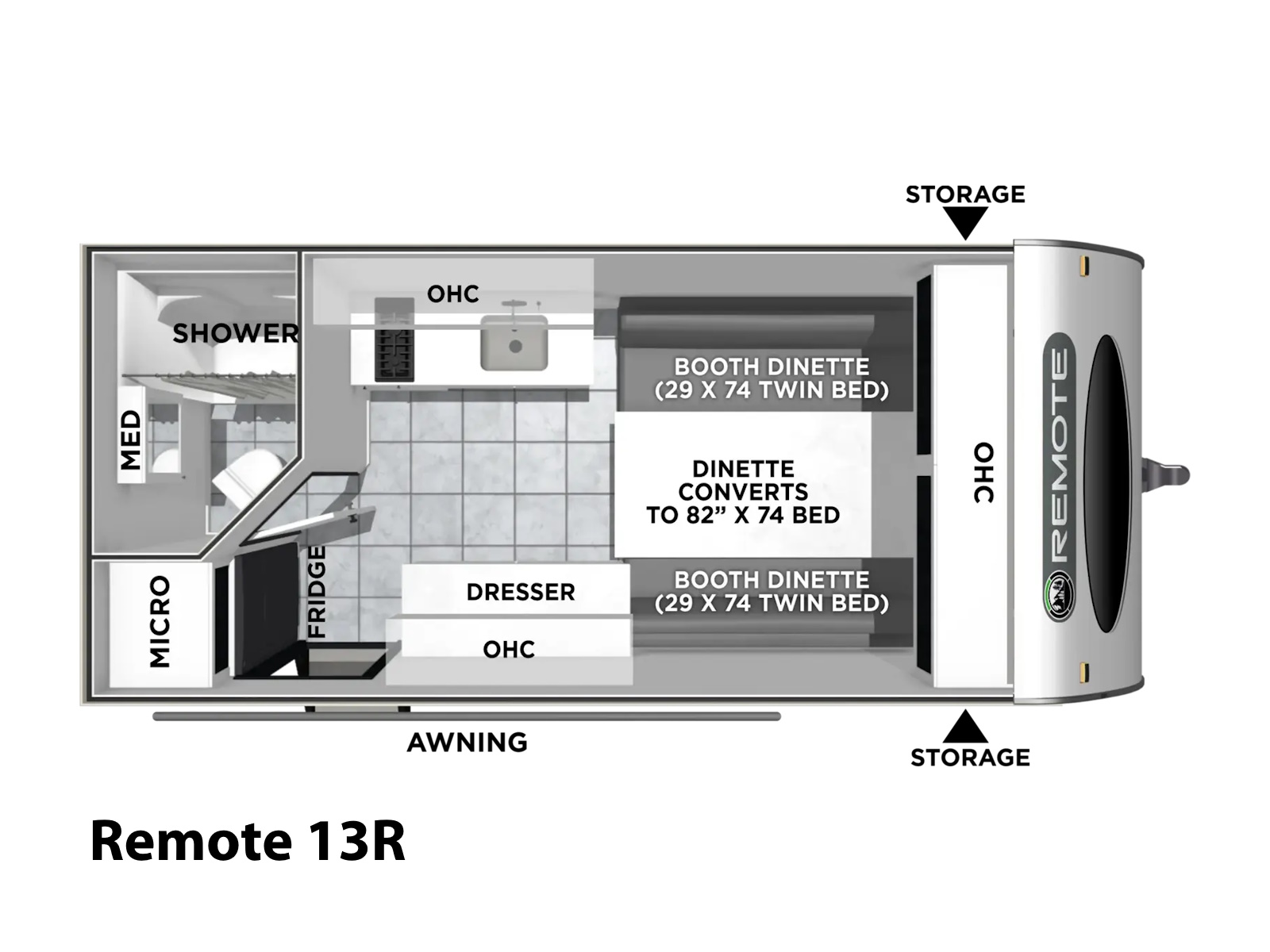 2027 Coachmen Remote 13R TRAVEL TRAILER