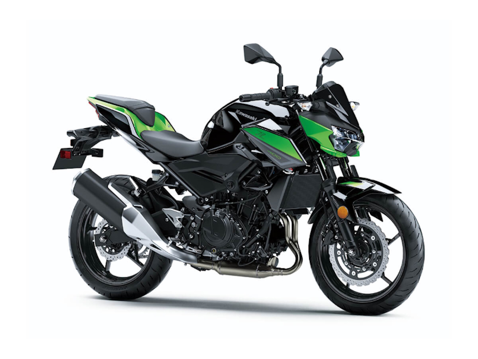 2022-Kawasaki-Z400-ABS-Candy-Lime-Green/Metallic-Spark-Black