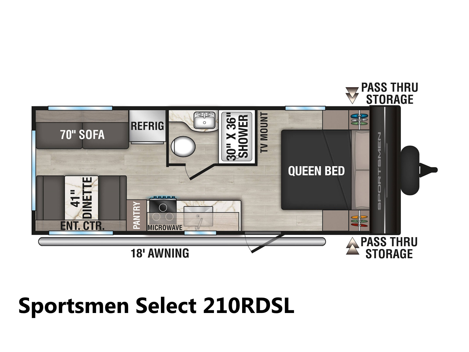 2026 KZ RV Sportsmen Select 210RDSL TRAVEL TRAILER
