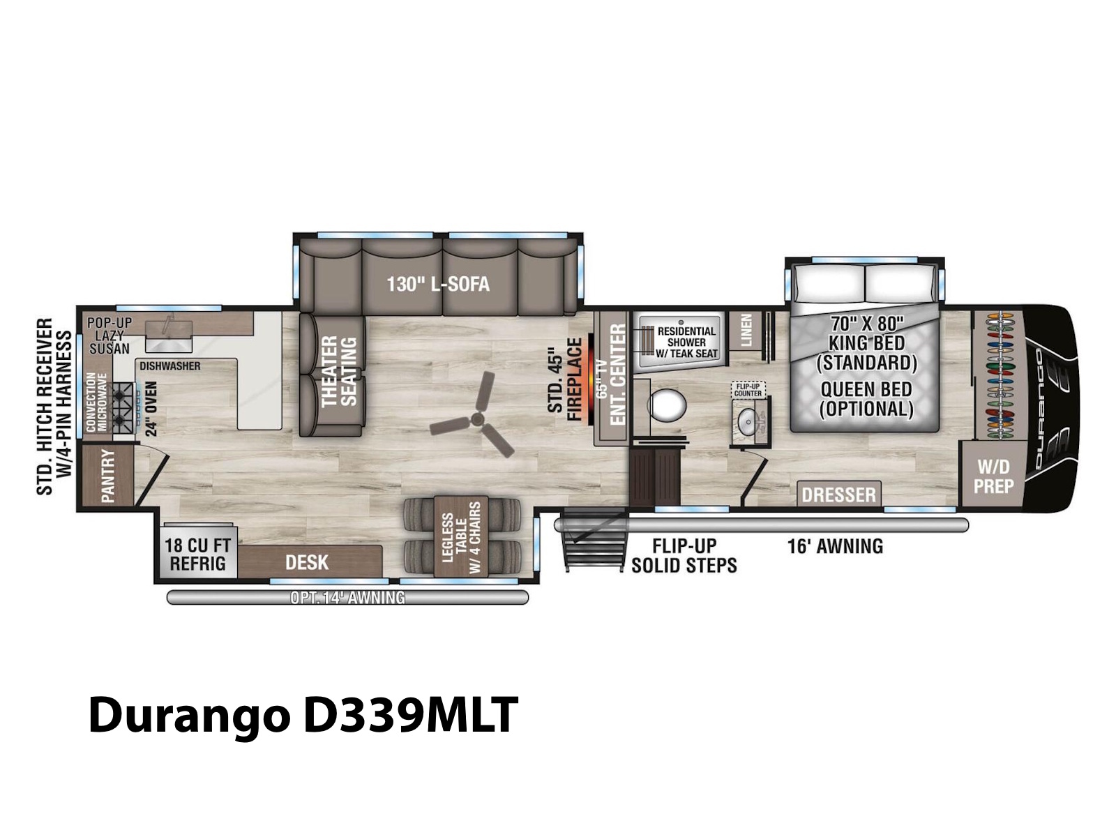 2026 KZ RV Durango D339MLT FIFTH WHEEL