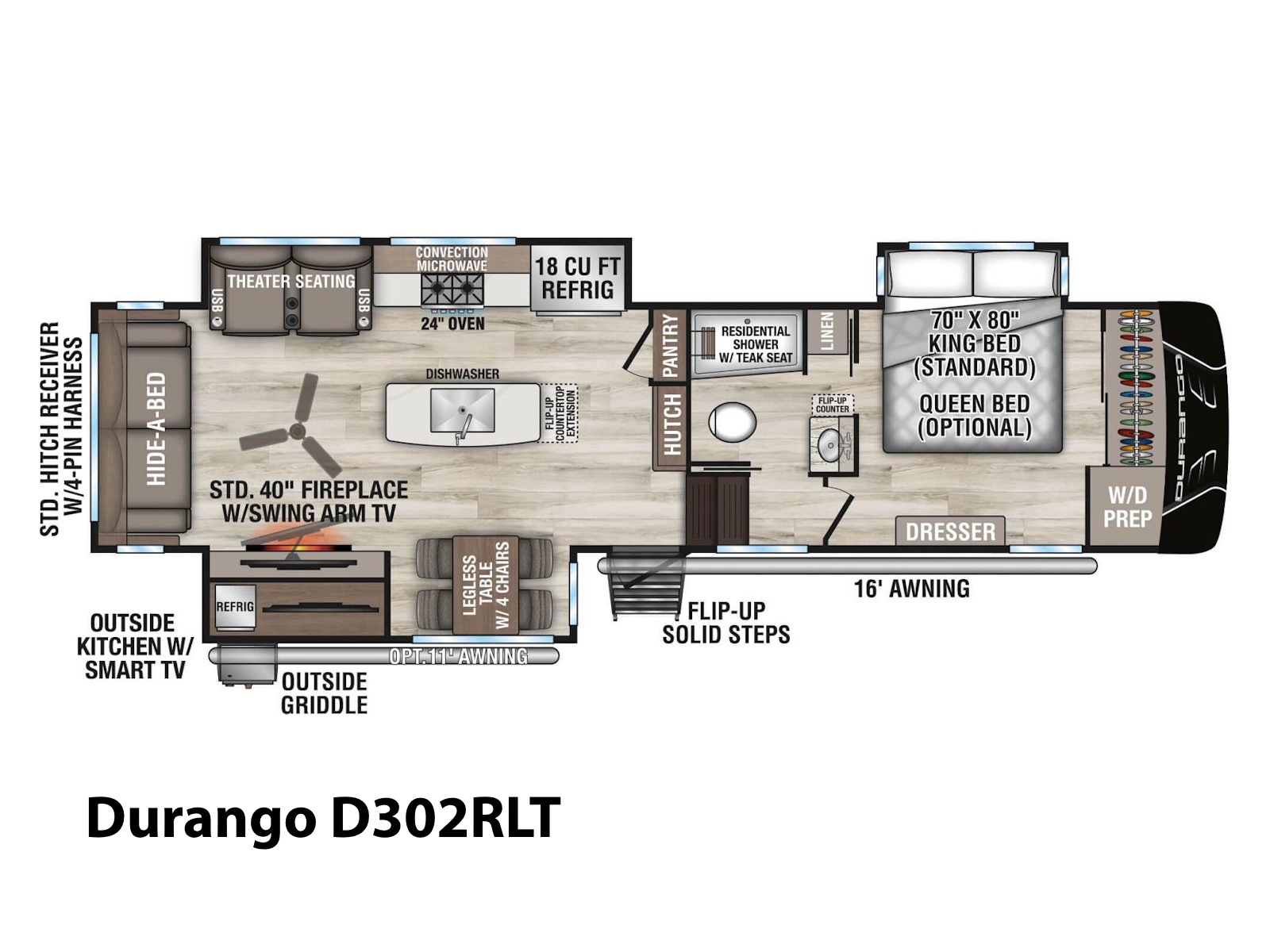2027 KZ RV Durango D302RLT FIFTH WHEEL
