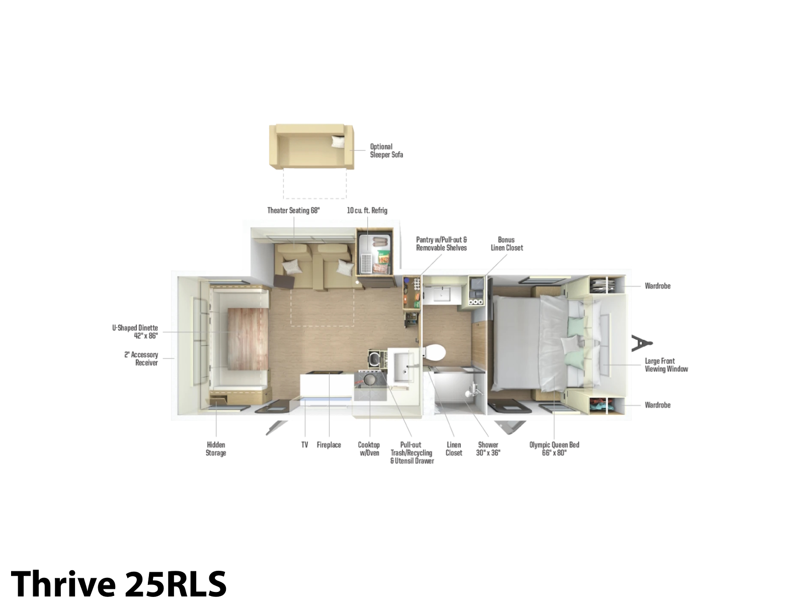 2026 Winnebago Thrive 25RLS TRAVEL TRAILER