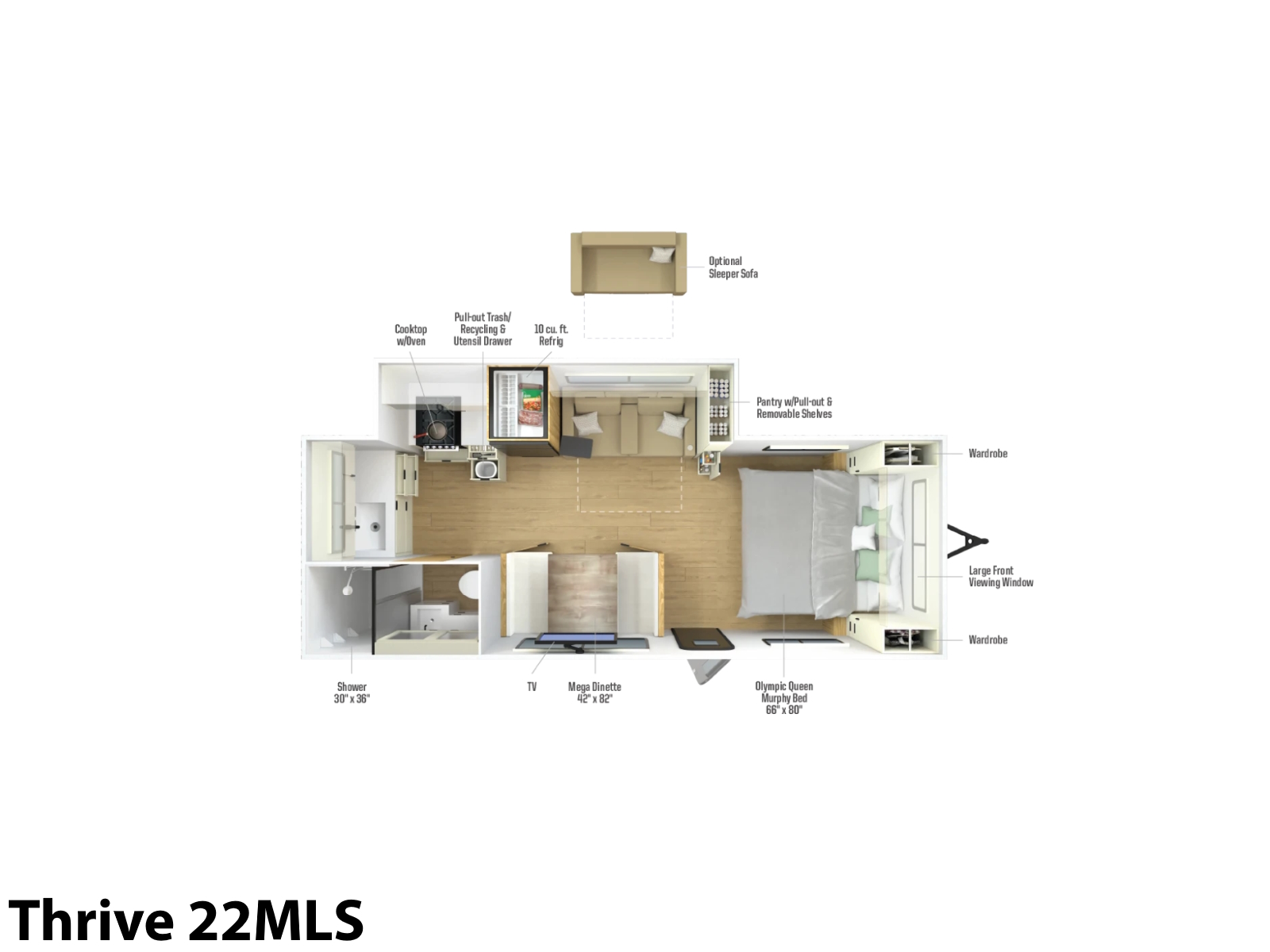 2026 Winnebago Thrive 22MLS TRAVEL TRAILER