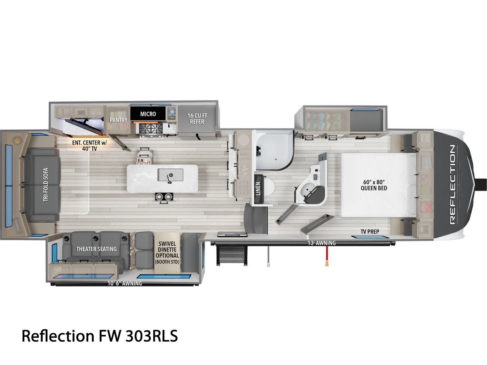 2025 Grand Design Reflection FW 303RLS FIFTH WHEEL
