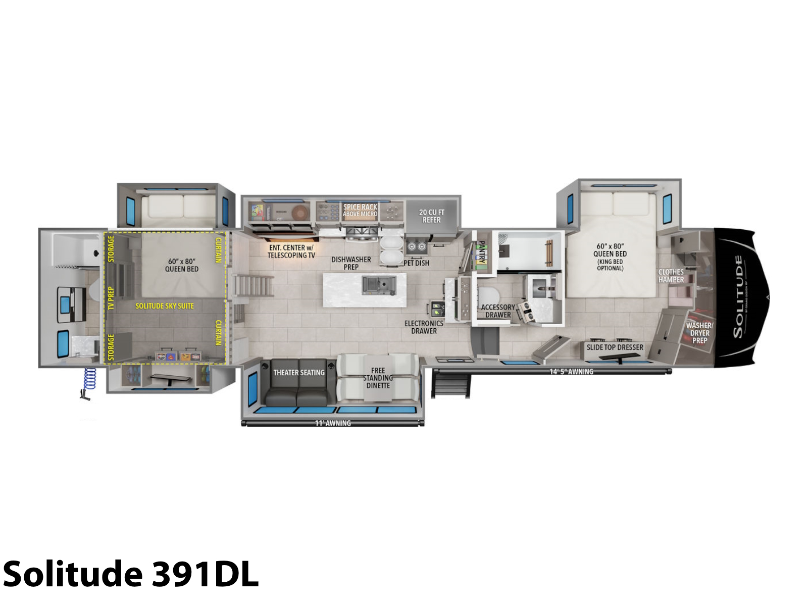 2026 Grand Design Solitude 391DL Fifth Wheel