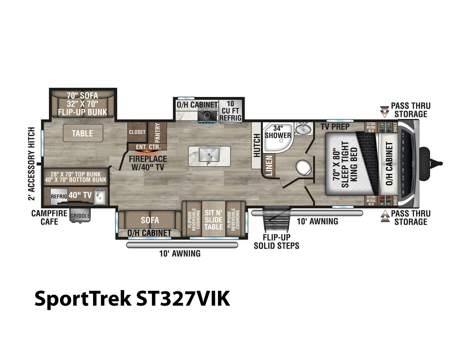 2027 Venture RV SportTrek ST327VIK TRAVEL TRAILER