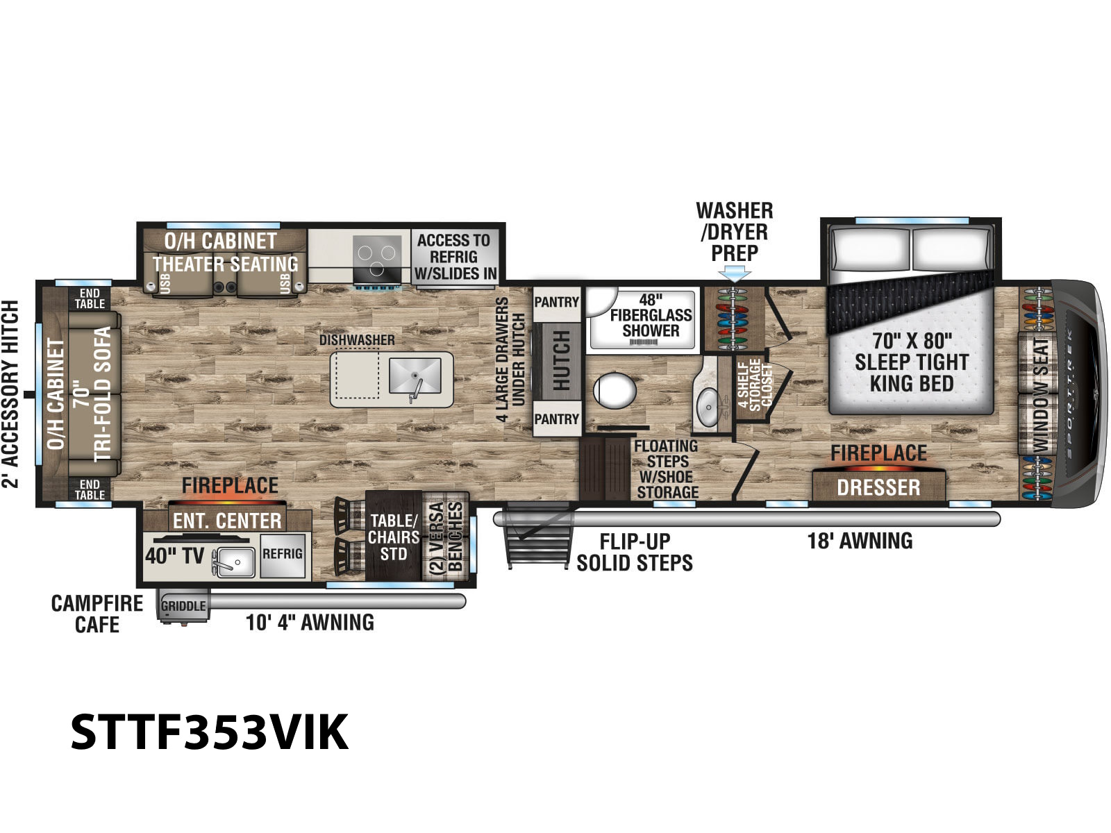 2024 Share Venture RV SportTrek Touring Fifth Wheel STTF353VIK - 1029A Touring Fifth Wheel STTF353VIK - 1029A — photo 1 of 20