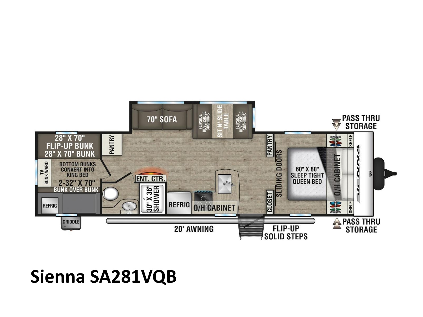 2026 Venture RV Sienna SA281VQB TRAVEL TRAILER