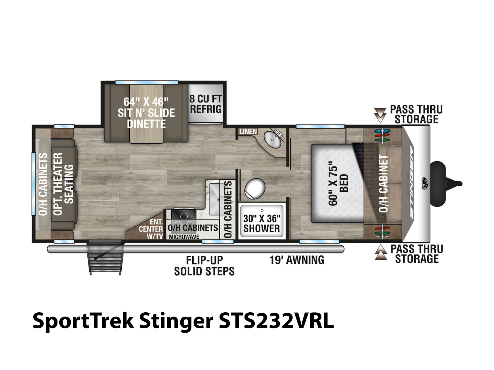 2027 Venture RV SportTrek Stinger STS232VRL TRAVEL TRAILER