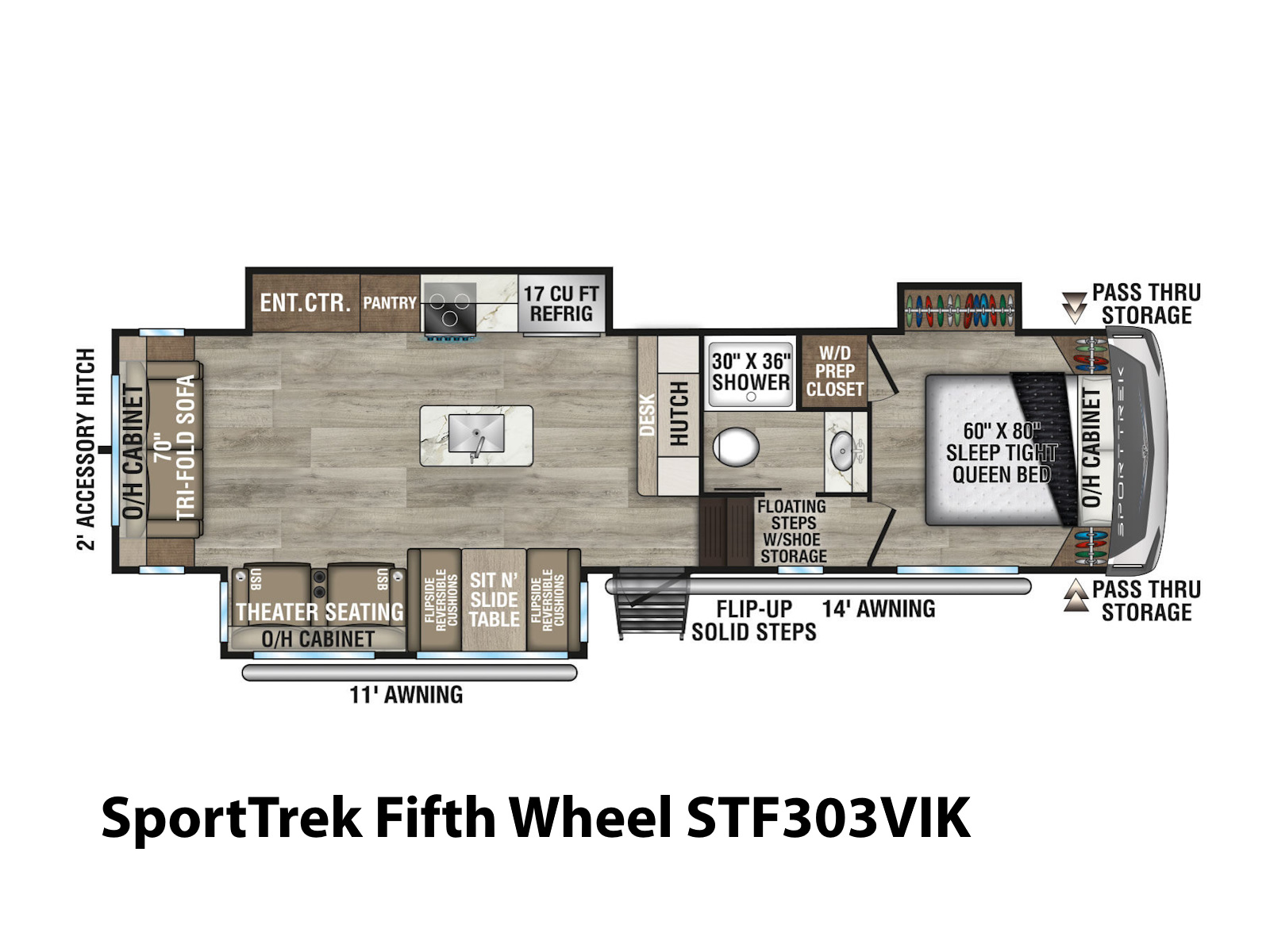 2027 Venture RV SportTrek Fifth Wheel STF303VIK FIFTH WHEEL