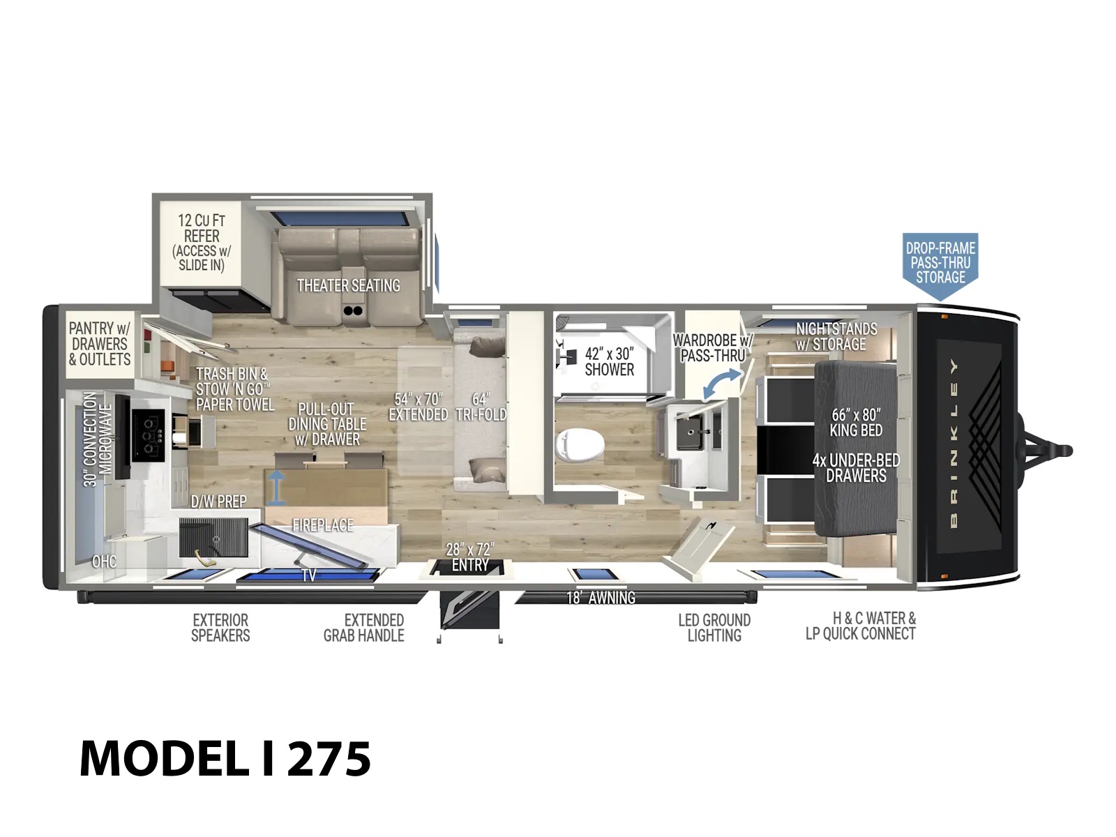 2027 Brinkley Model I 275 TRAVEL TRAILER