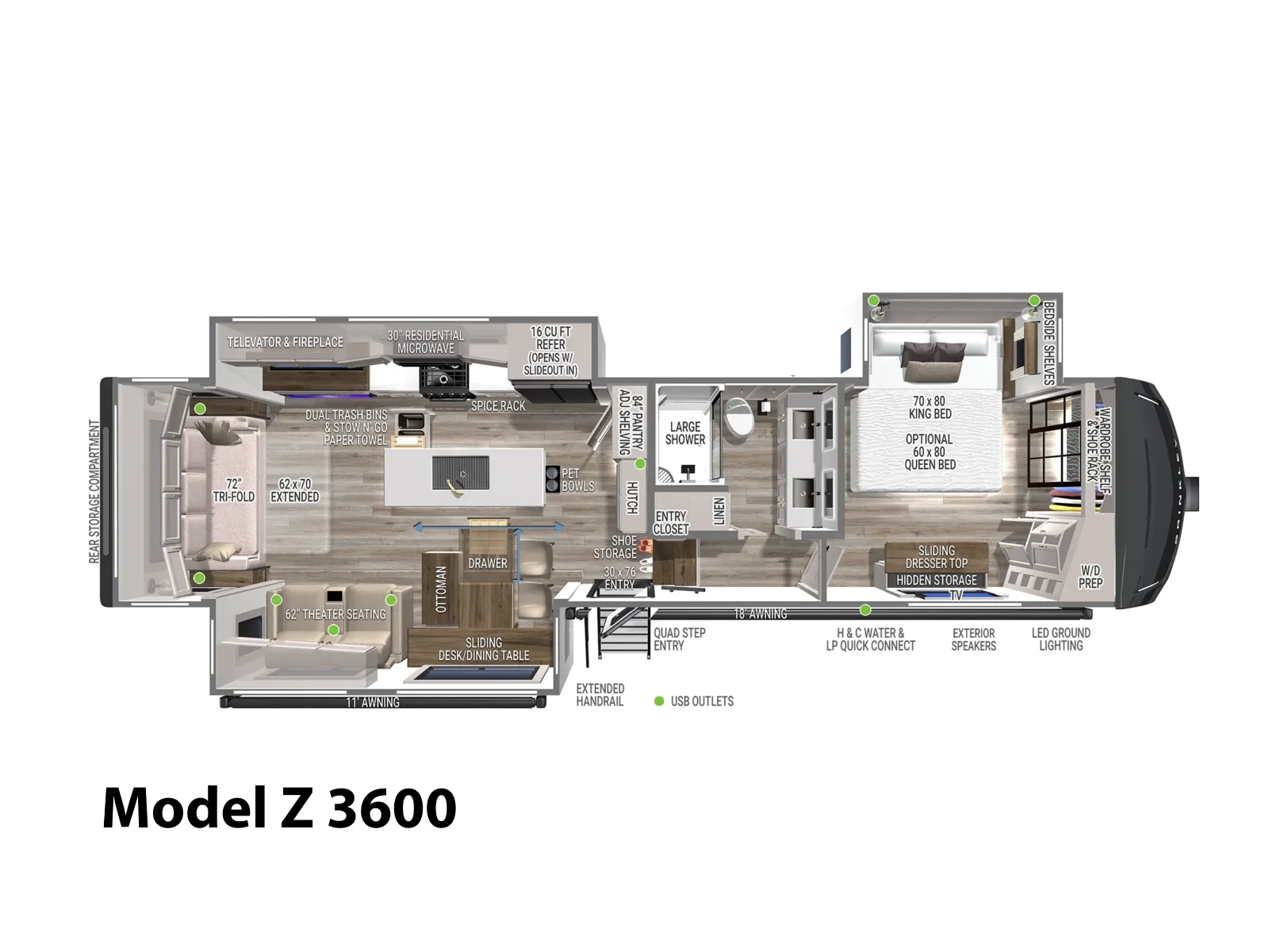 2027 Brinkley Model Z 3600 FIFTH WHEEL