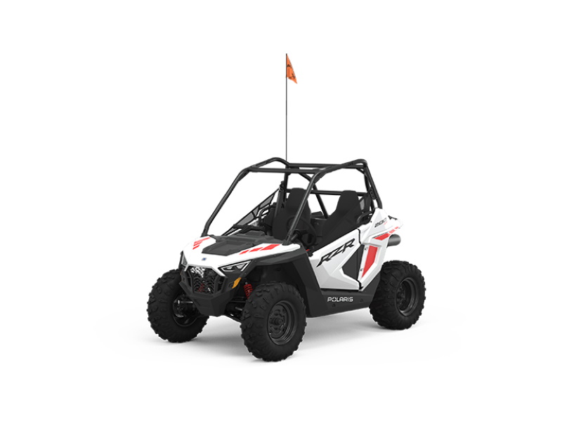 2023 POLARIS RZR 200 EFI - WHITE LIGHTNING / INDY RED ATV