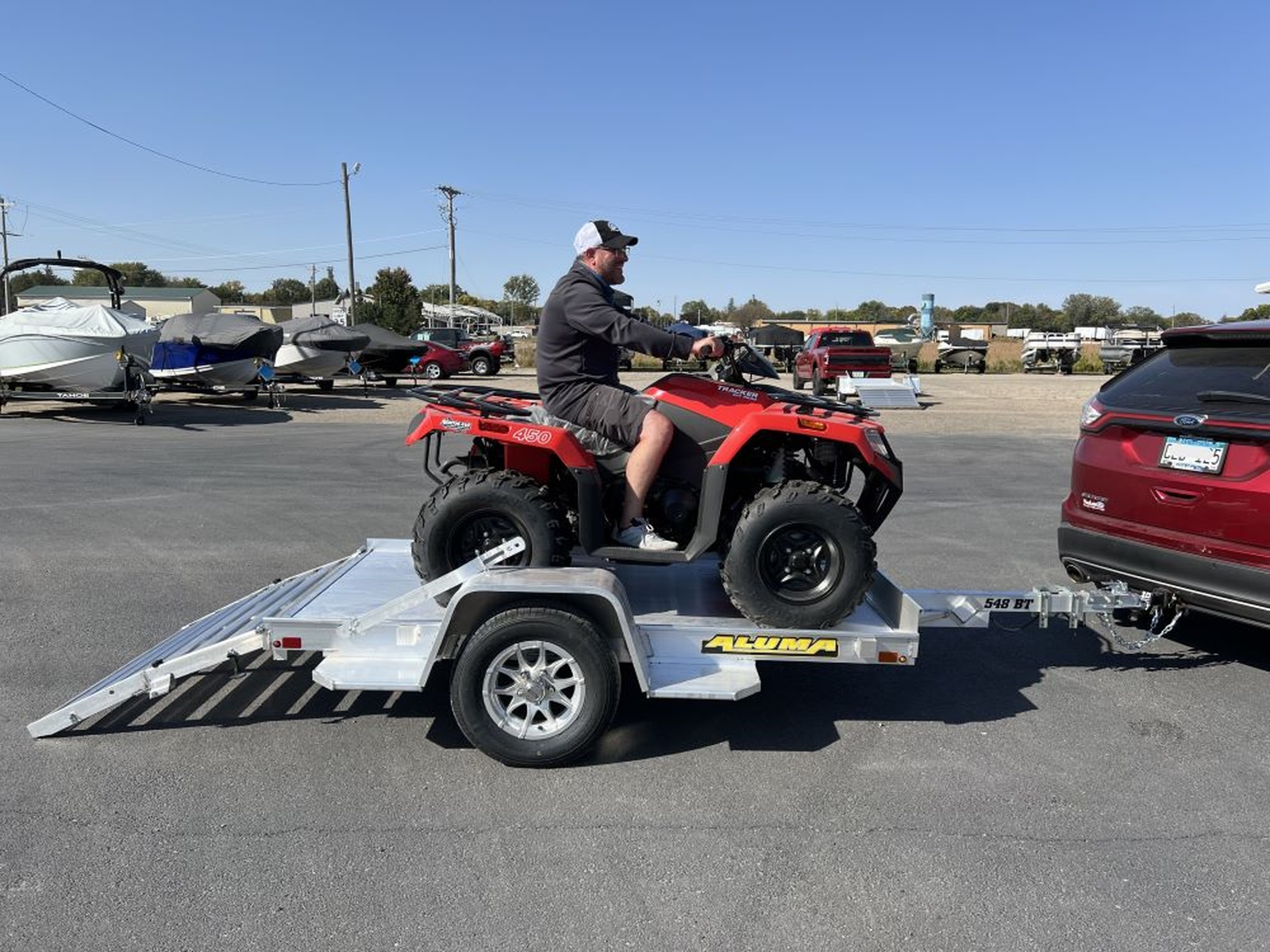 2026 Aluma Utility Trailer 548S-TG Open Aluminum Utility