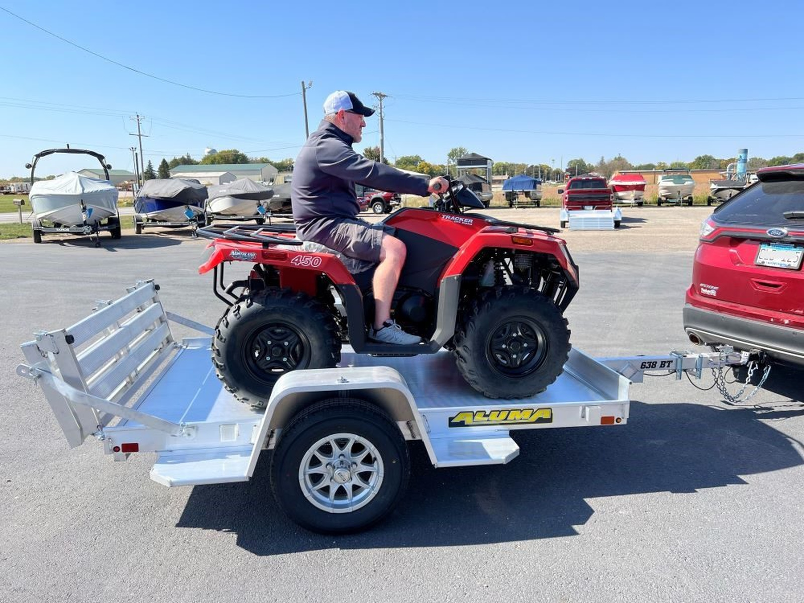 2026 Aluma Utility Trailer 638S-TG Open Aluminum Utility