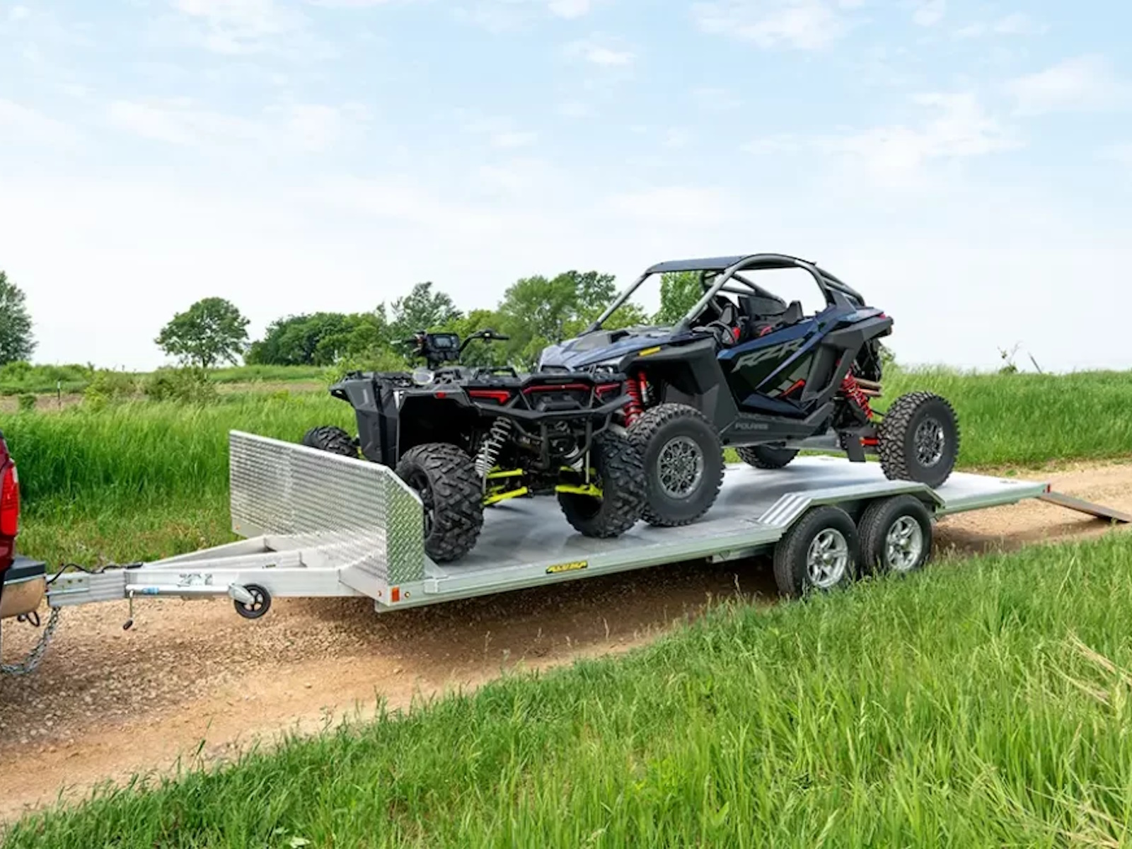 2025 Aluma Utility Trailer WB18-TA-EL-DOF-R-RR-RTD Car Haulers