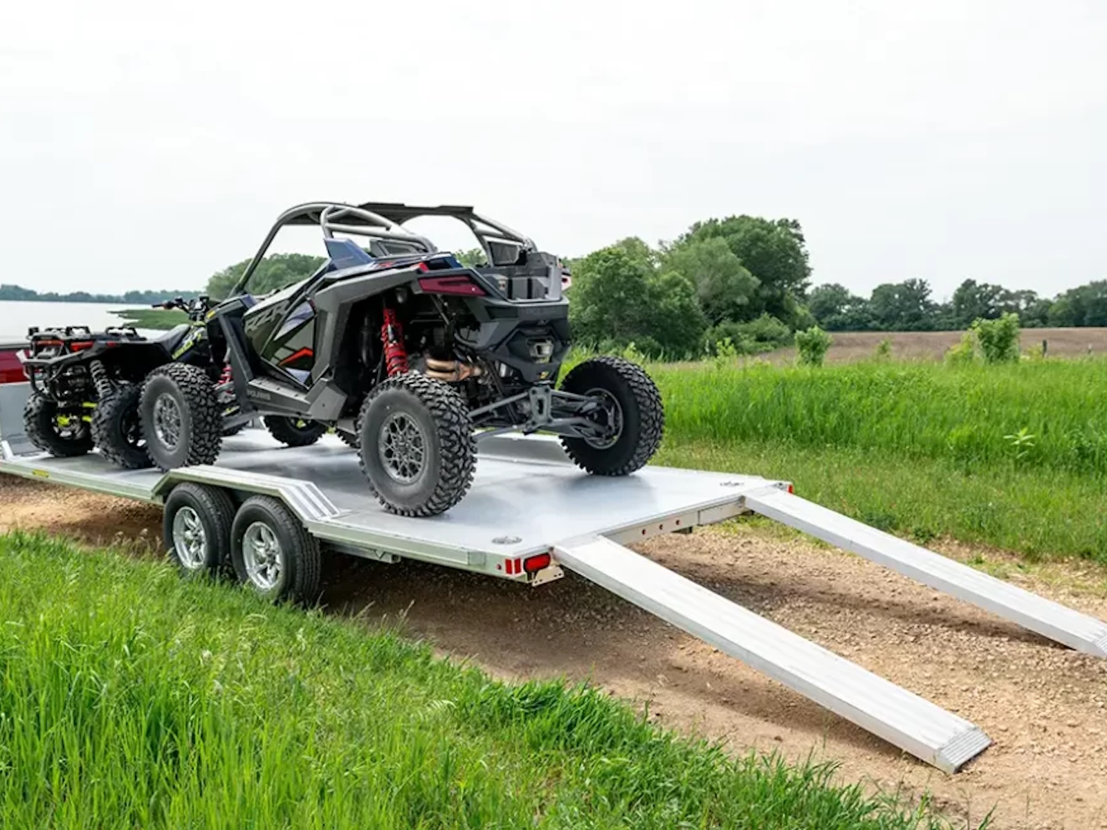 2025 Aluma Utility Trailer WB18-TA-EL-DOF-R-RR-RTD Car Haulers
