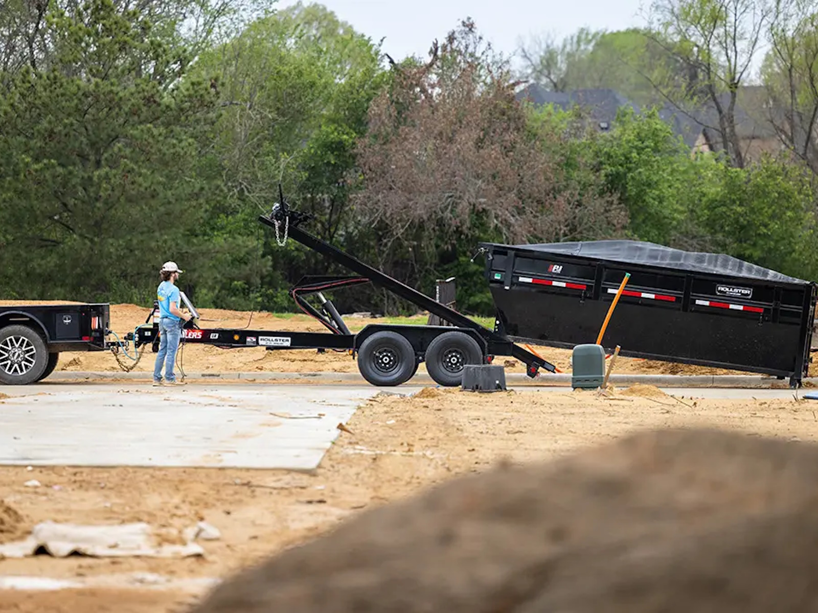 2027 PJ Trailers Roll-Off Dump (DR) Tilt Trailer