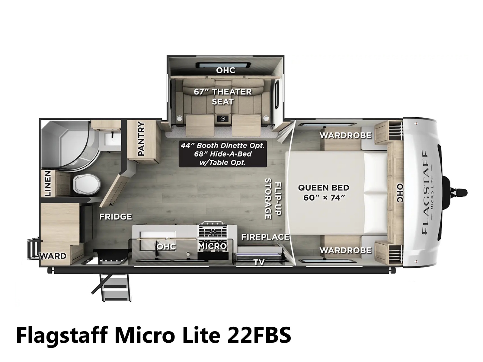 2026 Forest River Flagstaff Micro Lite 22FBS TRAVEL TRAILER