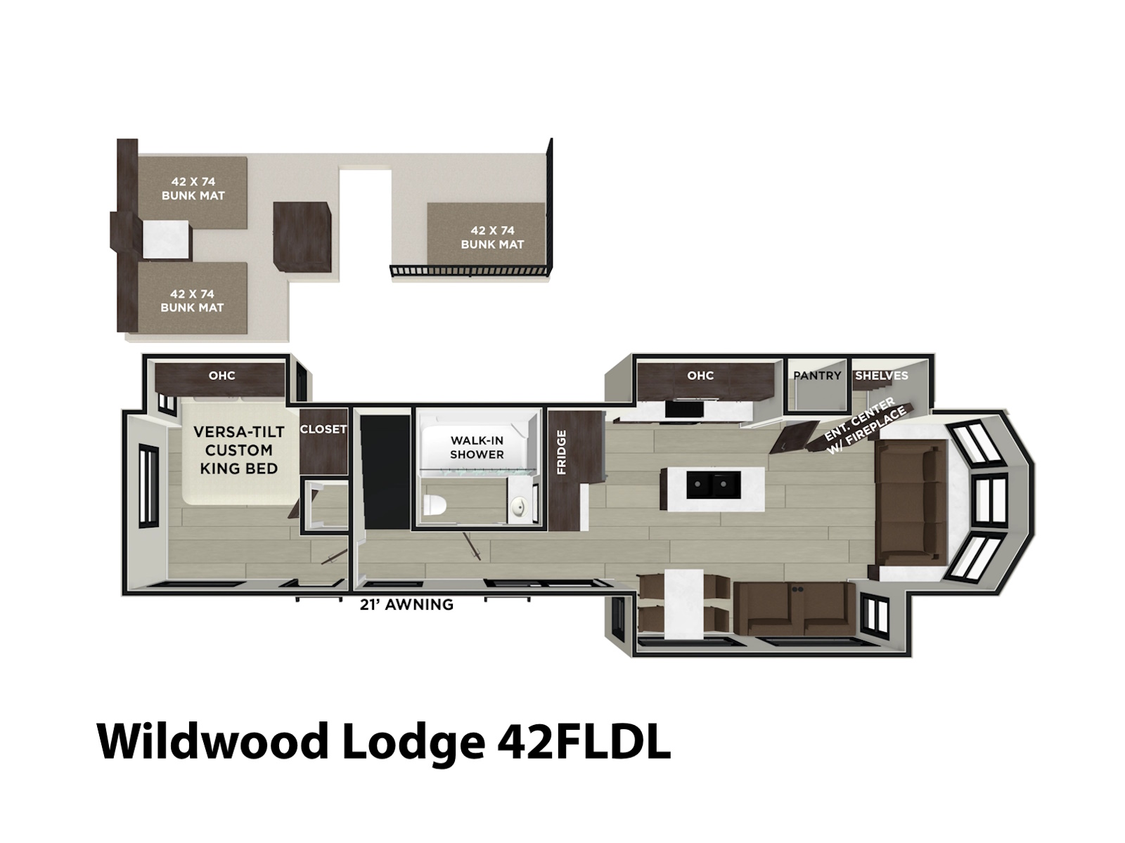 2026 Forest River Wildwood Lodge 42FLDL Destination Trailer