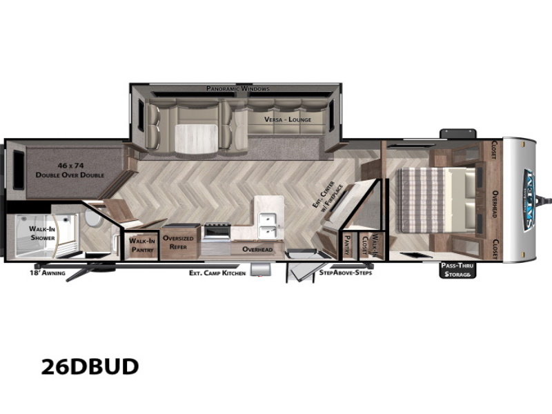 2021 Forest River Salem Midwest 26DBUD Travel Trailer