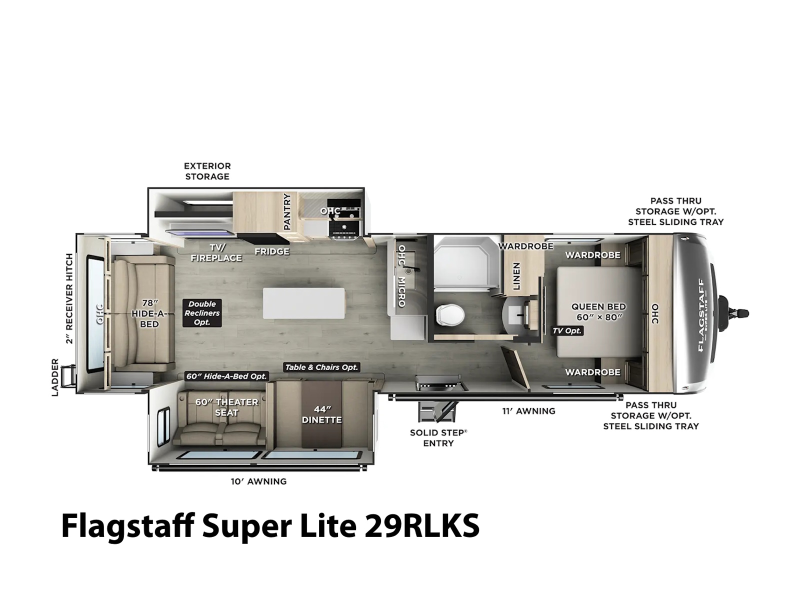 2026 Forest River Flagstaff Super Lite 29RLKS TRAVEL TRAILER