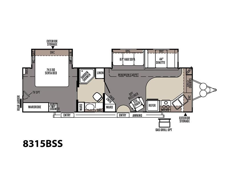 2015 Forest River Rockwood Signature Ultra Lite 8315BSS TRAVEL TRAILER