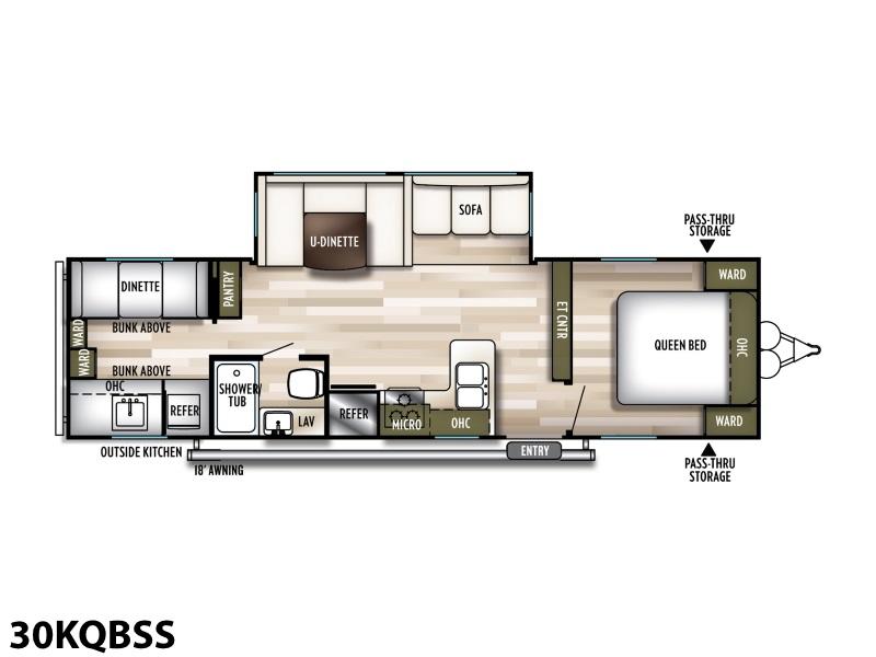 2020 Forest River Wildwood Midwest 30KQBSS TRAVEL TRAILER