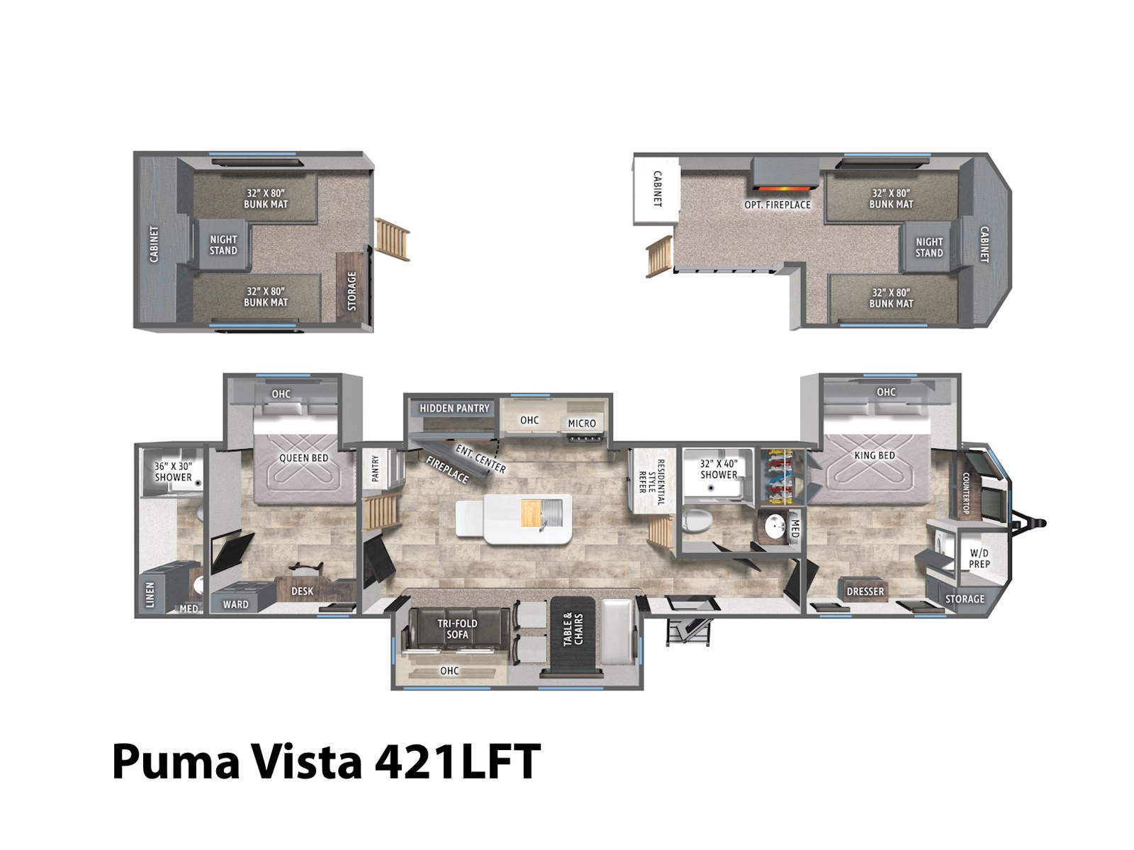 2027 Forest River Puma Vista 421LFT Travel Trailer