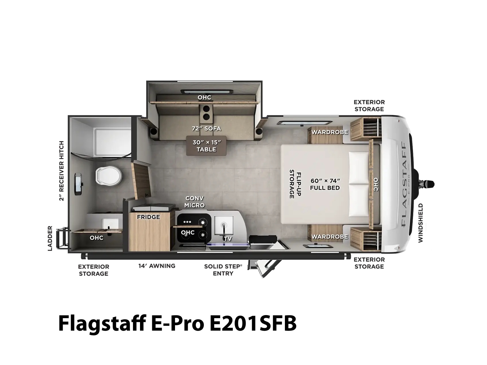2027 Forest River Flagstaff E-Pro E201SFB TRAVEL TRAILER