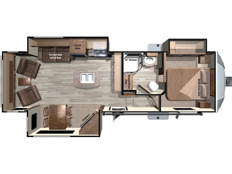 2017 Highland Ridge RV OPEN RANGE LF318RLS FIFTH WHEEL
