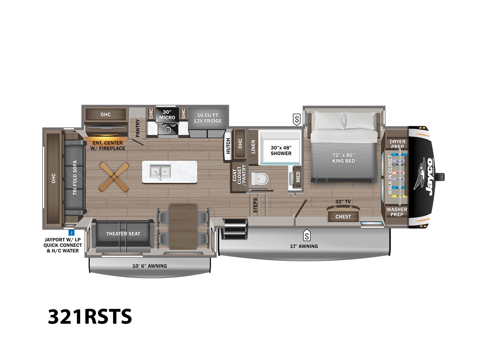 2024 Jayco Eagle 321RSTS Fifth Wheel