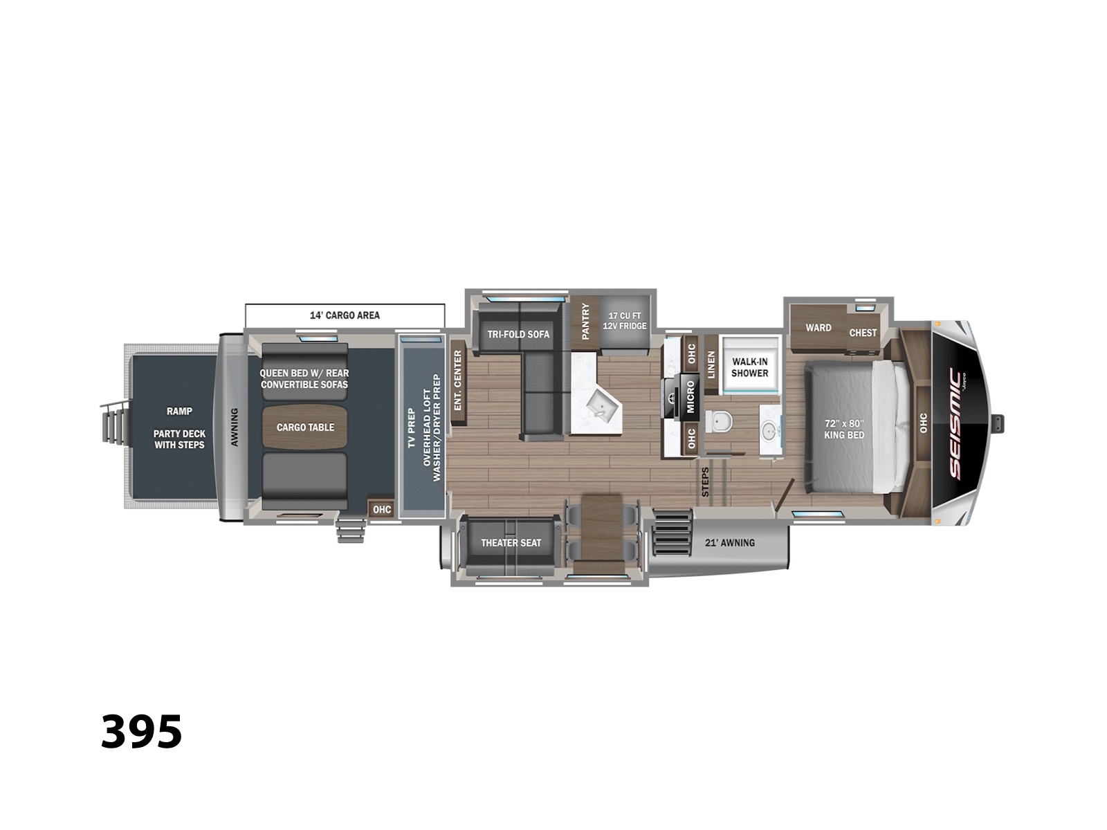 2024 Jayco Seismic 395 Toy Hauler Fifth Wheel