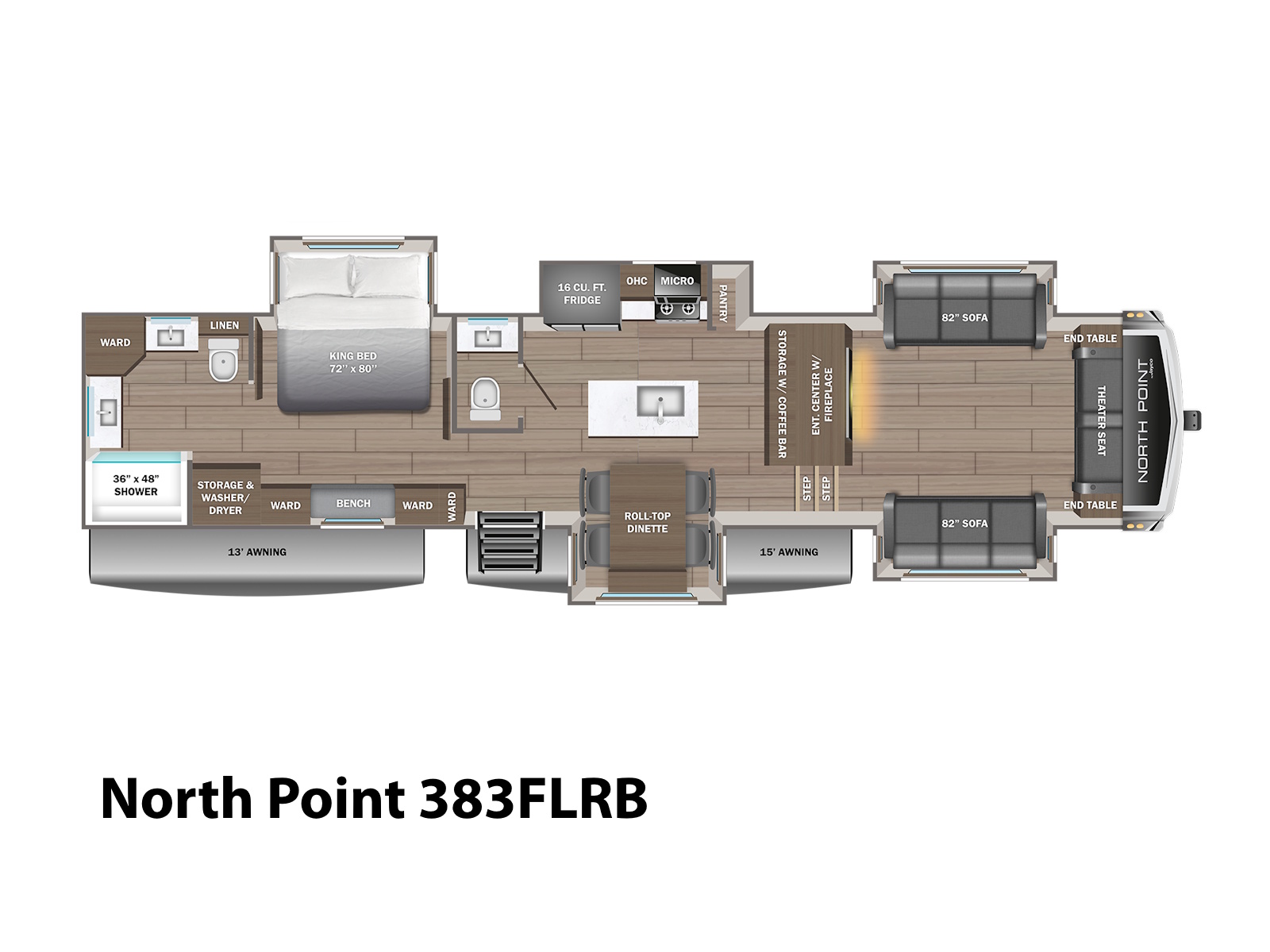 2027 Jayco North Point 383FLRB Fifth Wheel