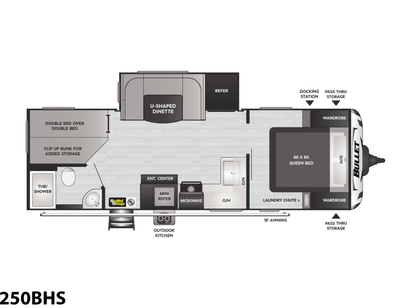 2022 Keystone RV Bullet 250BHS Travel Trailer