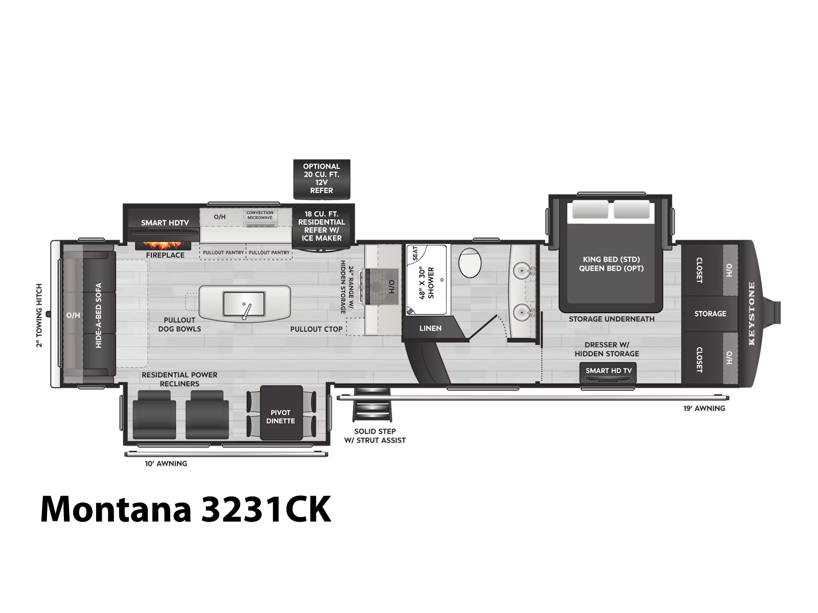 2026 Keystone RV Montana 3231CK FIFTH WHEEL