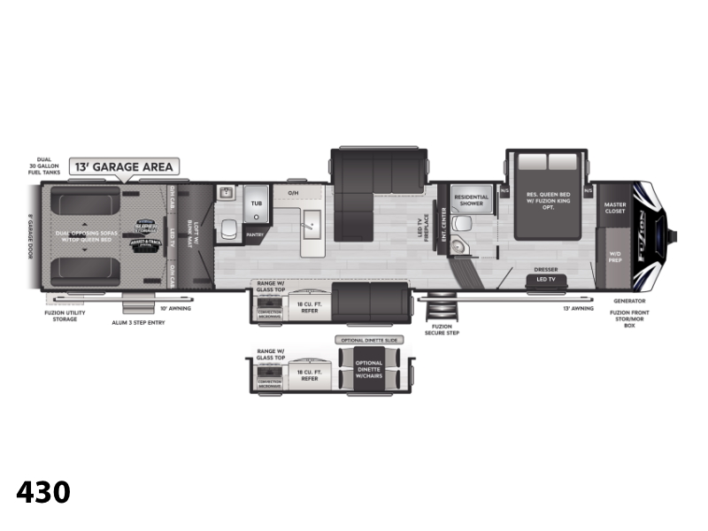 2021 Keystone RV Fuzion 430 Fifth Wheel