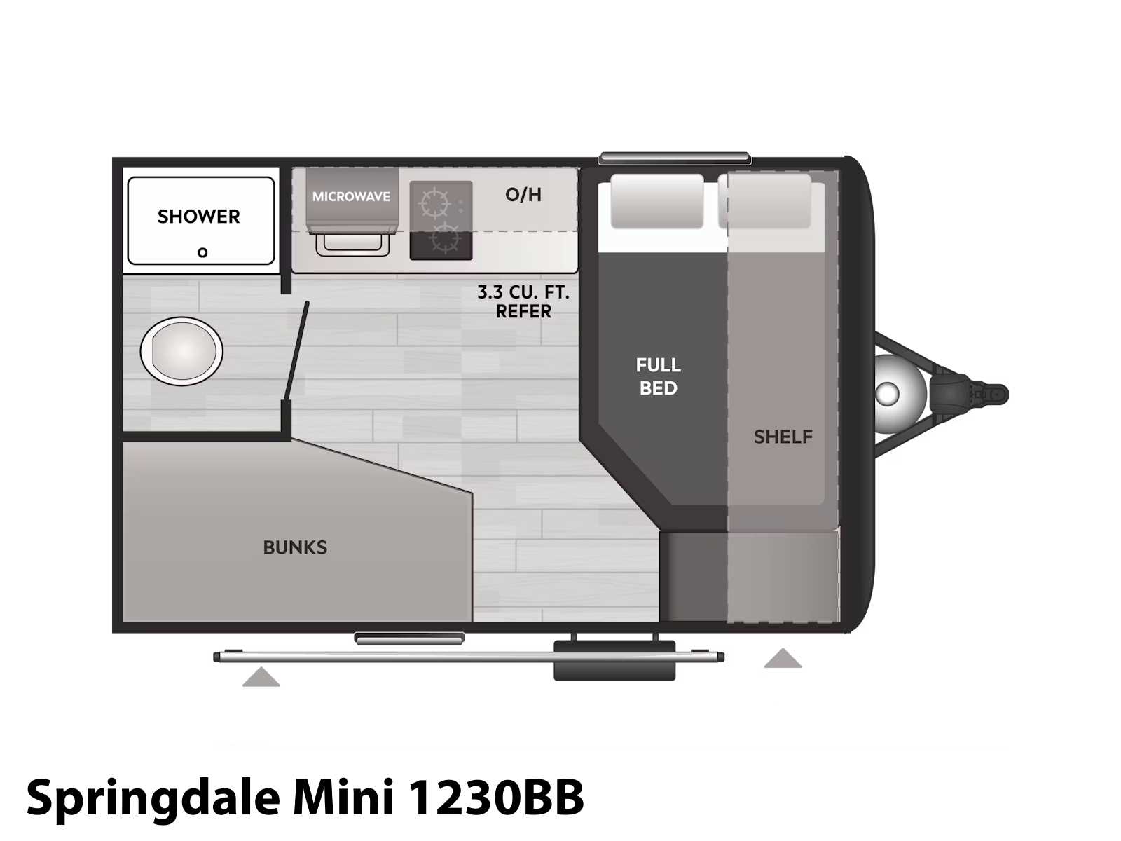 2026 Keystone RV Springdale Mini 1230BB BUNK HOUSE TRAVEL TRAILER